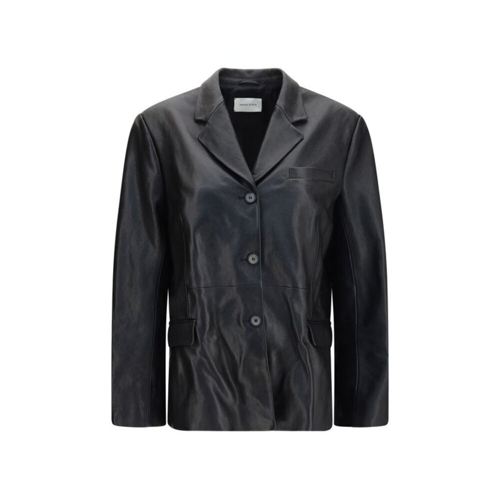 Magda Butrym Women Leather Blazer Jacket